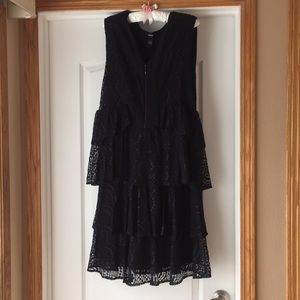 Black Alfani tiered dress